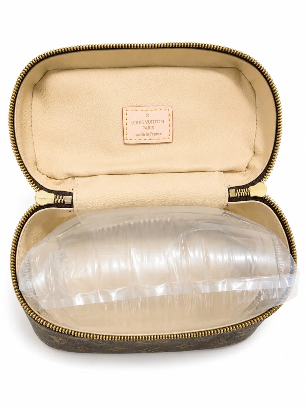 Louis Vuitton Monogram Canvas Cosmetic Case with Gold Hardware